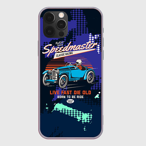Чехол iPhone 12 Pro Max Speed Master Гонщик / 3D-Серый – фото 1