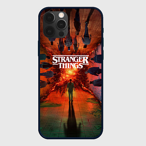 Чехол iPhone 12 Pro Max Stranger Things 4 Измерения / 3D-Черный – фото 1