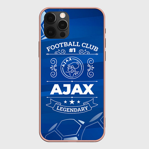 Чехол iPhone 12 Pro Max Ajax Football Club Number 1 / 3D-Светло-розовый – фото 1