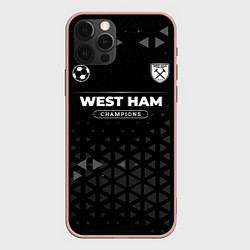 Чехол iPhone 12 Pro Max West Ham Champions Uniform