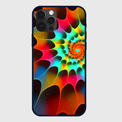 Чехол iPhone 12 Pro Max Красочная неоновая спираль Colorful neon spiral