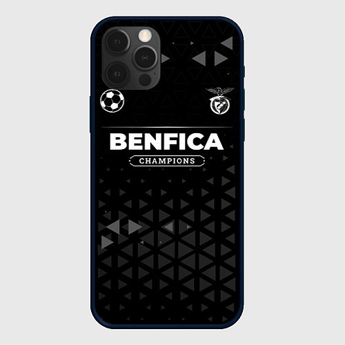 Чехол iPhone 12 Pro Max Benfica Champions Uniform / 3D-Черный – фото 1