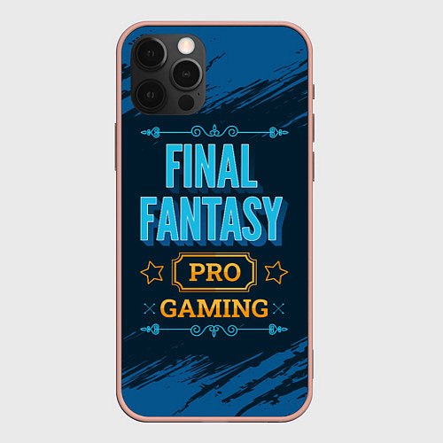 Чехол iPhone 12 Pro Max Игра Final Fantasy: PRO Gaming / 3D-Светло-розовый – фото 1