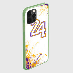 Чехол для iPhone 12 Pro Max Коби Брайант Lakers 24, цвет: 3D-салатовый — фото 2