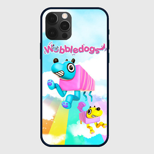 Чехол iPhone 12 Pro Max Wobbledogs / 3D-Черный – фото 1