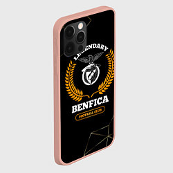 Чехол для iPhone 12 Pro Max Лого Benfica и надпись Legendary Football Club на, цвет: 3D-светло-розовый — фото 2