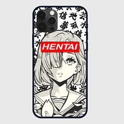 Чехол iPhone 12 Pro Max HENTAI SCHOOL GIRL ХЕНТАЙ ШКОЛЬНИЦА