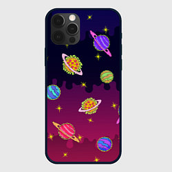 Чехол iPhone 12 Pro Max Pizza in Space