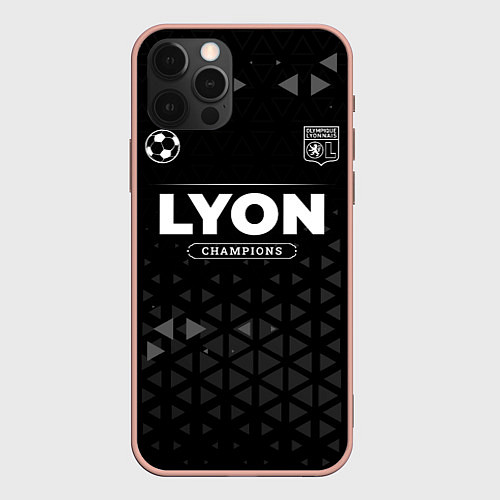 Чехол iPhone 12 Pro Max Lyon Champions Uniform / 3D-Светло-розовый – фото 1