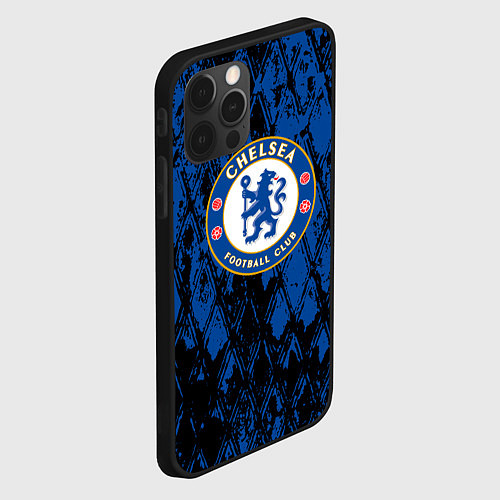 Чехол iPhone 12 Pro Max CHELSEA F ЧЕЛСИ LOGO / 3D-Черный – фото 2