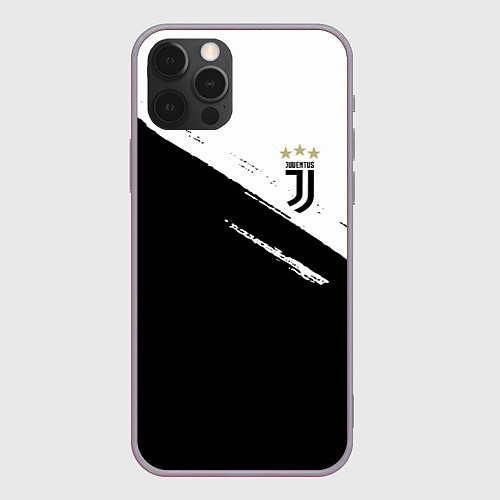 Чехол iPhone 12 Pro Max Juventus маленькое лого / 3D-Серый – фото 1
