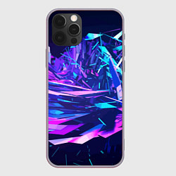 Чехол iPhone 12 Pro Max Абстрактная неоновая композиция Abstract neon comp