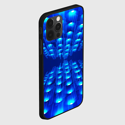 Чехол iPhone 12 Pro Max GLOWING SPOTLIGHTS / 3D-Черный – фото 2