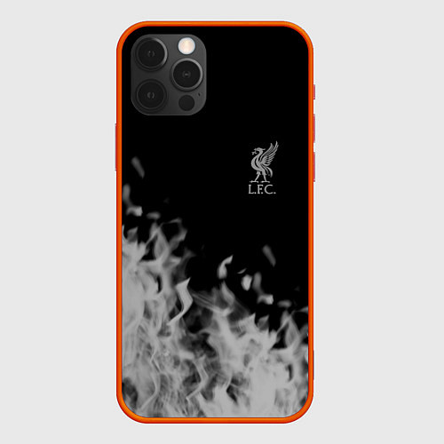 Чехол iPhone 12 Pro Max Liverpool Серое пламя / 3D-Красный – фото 1