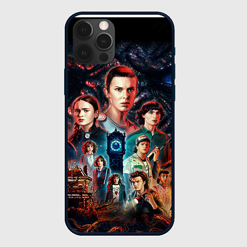 Чехол iPhone 12 Pro Max ОЧЕНЬ СТРАННЫЕ ДЕЛА 4 STRANGER THINGS 4 / 3D-Черный – фото 1