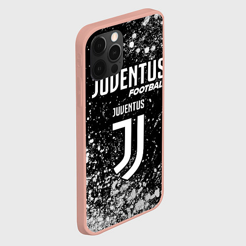 Чехол iPhone 12 Pro Max ЮВЕНТУС Football Краска / 3D-Светло-розовый – фото 2