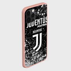 Чехол для iPhone 12 Pro Max ЮВЕНТУС Football Краска, цвет: 3D-светло-розовый — фото 2