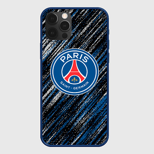 Чехол iPhone 12 Pro Max Псж football club / 3D-Тёмно-синий – фото 1