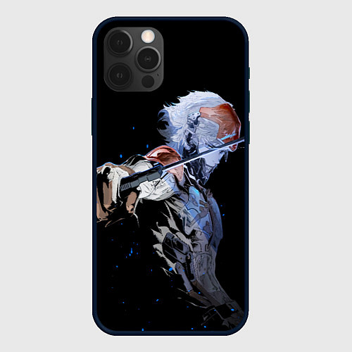 Чехол iPhone 12 Pro Max METAL GEAR RISING Райден с мечом / 3D-Черный – фото 1