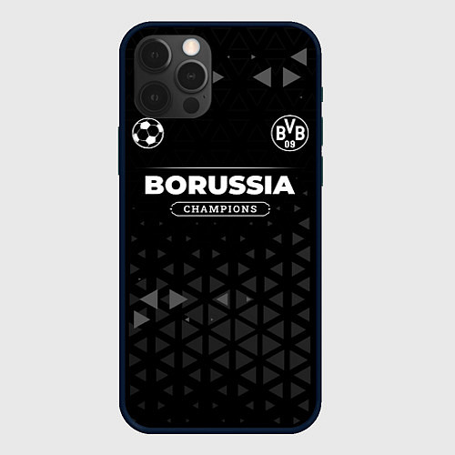 Чехол iPhone 12 Pro Max Borussia Champions Uniform / 3D-Черный – фото 1