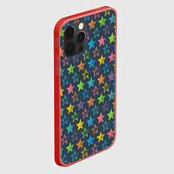 Чехол для iPhone 12 Pro Max Море звезд, цвет: 3D-красный — фото 2