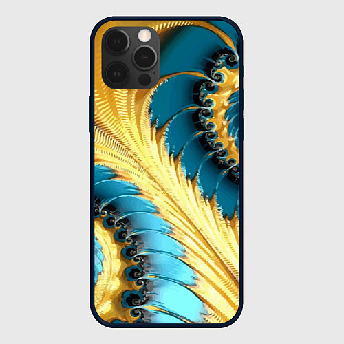 Чехол iPhone 12 Pro Max Двойная авангардная спираль Double avant-garde spi / 3D-Черный – фото 1