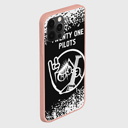 Чехол для iPhone 12 Pro Max Twenty One Pilots - КОТ - Краска, цвет: 3D-светло-розовый — фото 2