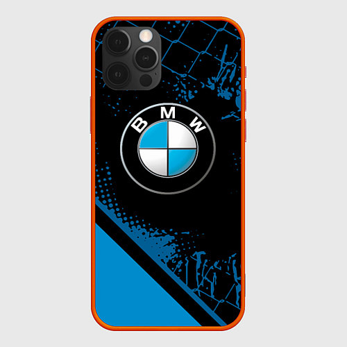 Чехол iPhone 12 Pro Max BMW : БМВ ЛОГО / 3D-Красный – фото 1