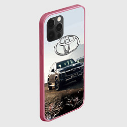 Чехол для iPhone 12 Pro Max Toyota Land Cruiser 300 Sport, цвет: 3D-малиновый — фото 2