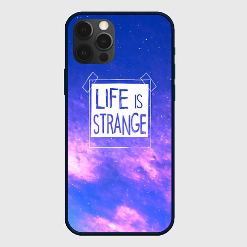 Чехол iPhone 12 Pro Max Life is Strange Remastered - Фрактал / 3D-Черный – фото 1