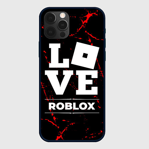 Чехол iPhone 12 Pro Max Roblox Love Классика / 3D-Черный – фото 1