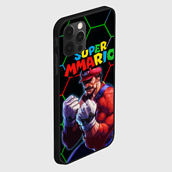 Чехол для iPhone 12 Pro Max ММАРИО ММА Супер Марио Super Mario, цвет: 3D-черный — фото 2