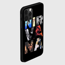 Чехол для iPhone 12 Pro Max Nirvana Альбомы, цвет: 3D-черный — фото 2