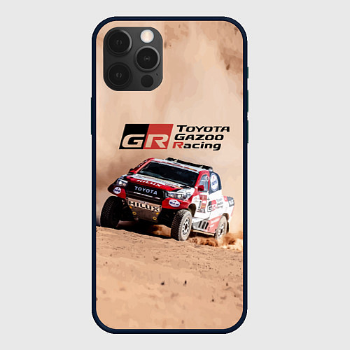 Чехол iPhone 12 Pro Max Toyota Gazoo Racing Desert Rally / 3D-Черный – фото 1