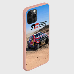 Чехол для iPhone 12 Pro Max Toyota Gazoo Racing Rally Desert Competition Ралли, цвет: 3D-светло-розовый — фото 2