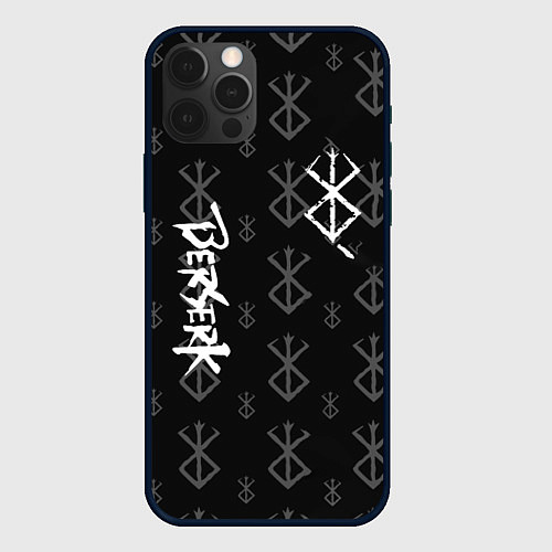 Чехол iPhone 12 Pro Max Berserk bleck mask манга / 3D-Черный – фото 1