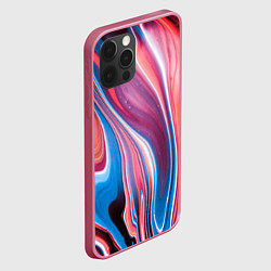 Чехол для iPhone 12 Pro Max Colorful river, цвет: 3D-малиновый — фото 2