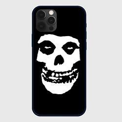 Чехол для iPhone 12 Pro Max Misfits череп, цвет: 3D-черный