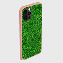 Чехол для iPhone 12 Pro Max ЗЕЛЕНЫЙ ГАЗОН, цвет: 3D-светло-розовый — фото 2