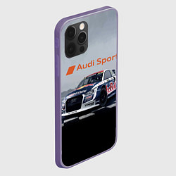Чехол для iPhone 12 Pro Max Ауди Спорт Гоночная команда Audi sport Racing team, цвет: 3D-серый — фото 2