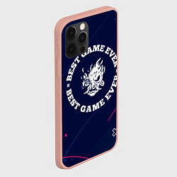 Чехол для iPhone 12 Pro Max Символ Cyberpunk 2077 и надпись Best Game Ever, цвет: 3D-светло-розовый — фото 2