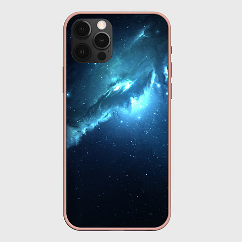 Чехол iPhone 12 Pro Max Sky full of stars / 3D-Светло-розовый – фото 1