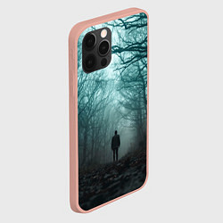 Чехол для iPhone 12 Pro Max Парень в лесу, цвет: 3D-светло-розовый — фото 2