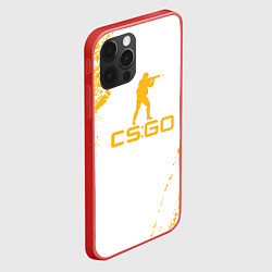 Чехол для iPhone 12 Pro Max Cs go КРАСКА, цвет: 3D-красный — фото 2