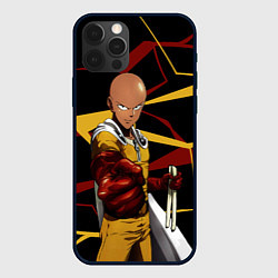 Чехол iPhone 12 Pro Max One Punch Man - Сайтама-аниме