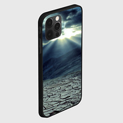 Чехол для iPhone 12 Pro Max Трещины на земле пустыня, цвет: 3D-черный — фото 2