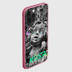 Чехол для iPhone 12 Pro Max Angel and butterfly, цвет: 3D-малиновый — фото 2