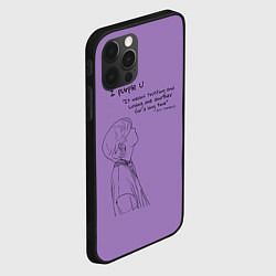 Чехол для iPhone 12 Pro Max I PURPLE U - TAEHYUNG BTS, цвет: 3D-черный — фото 2