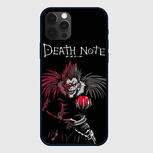 Чехол iPhone 12 Pro Max Тетрадь смерти Ryuk / 3D-Черный – фото 1