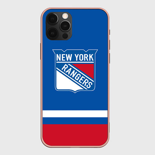 Чехол iPhone 12 Pro Max New York Rangers Панарин / 3D-Светло-розовый – фото 1